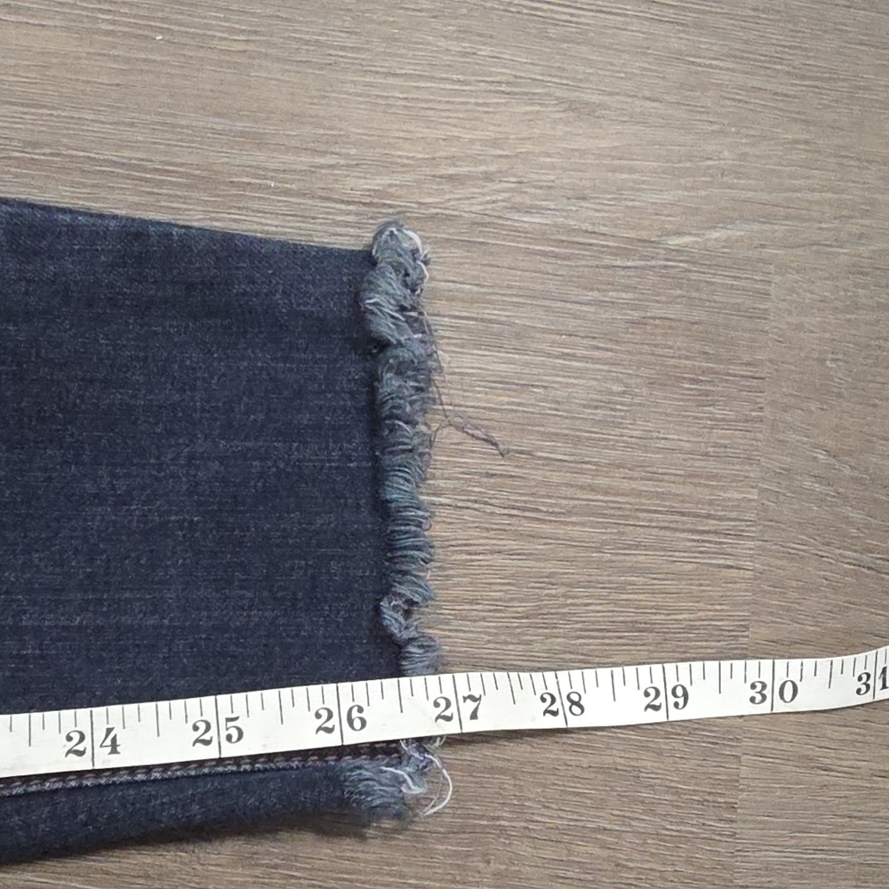 1822 Denim Adrianna Women's Size 4 Skinny Ankle Raw Hem Stretch Dark Wash - Picture 5 of 8
